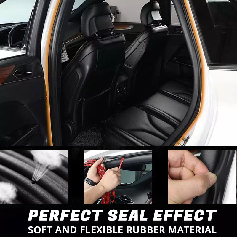 New 5-hole Car Sound Insulation and Noise Reduction Dust-proof Rubber Seal Strip