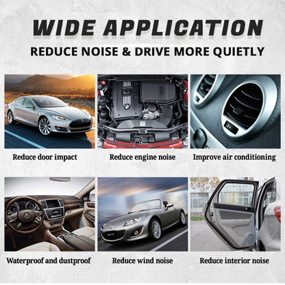 New 5-hole Car Sound Insulation and Noise Reduction Dust-proof Rubber Seal Strip