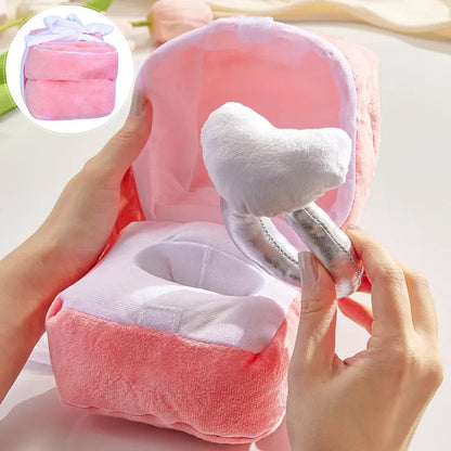 💕🎁Plush Ring Box Surprise：A gift for a lovely daughter,mother and girlfriend🥰